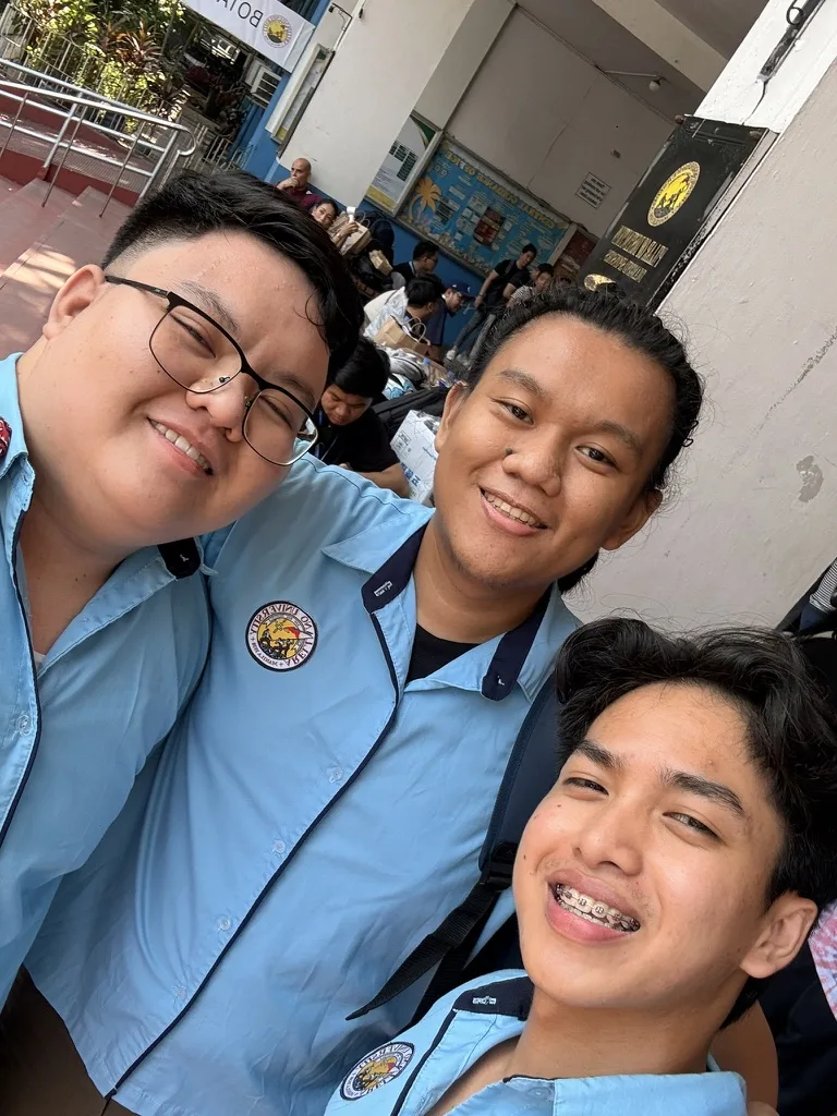 Anthony with Computer Science classmates